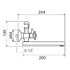 Смеситель для ванны SL115-142E