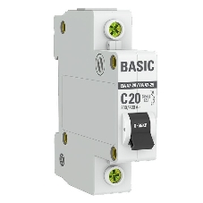 Выключатель автоматический EKF mcb4729-1-20C 1P 20А (C) 4,5кА ВА 47-29 EKF Basic