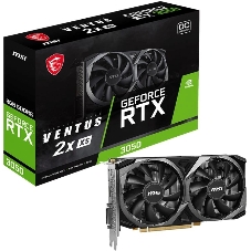Видеокарта MSI RTX 3050 VENTUS 2X XS 8G OC GeForce RTX 3050 8Gb 128bit GDDR6 1807/14000 DVIx1 HDMIx1 DPx1 HDCP Ret