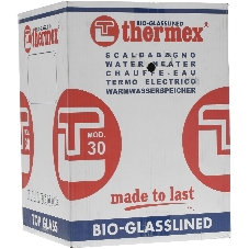 Водонагреватель электрический Thermex TitaniumHeat 30 V Slim белый, накопительный, 30 л, 2 кВт, настенный, вертикальный, узкий корпус, бак с титановым покрытием