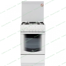 Плита газовая De Luxe 5040.41Г (КР) ЧР белый, конфорок 4 газовых, духовка 43 л, 50 см x 85 см x 50 см