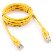Патч-корд медный UTP Cablexpert PP10-2M/Y cat.5e, 2м, литой, многожильный, желтый