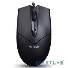 Мышь проводная A4Tech OP-550NU черный, 1200 dpi, USB Type-A, кнопки - 3