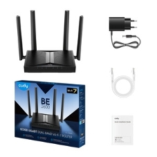 Маршрутизатор Cudy BE3600 Gigabit Dual Band Wi-Fi 7 Mesh Router, Chipset Broadcom, 802.11be/ax/ac/a/b/g/n, 2882Mbps at 5GHz + 688Mbps at 2.4GHz, 4 x 10/100/1000Mbps Ports, 4 x 5dBi fixed antennas, WiFi router/AP/Repeater/WISP Mode, PPTP/L2TP/OpenVPN/WireGuard, MLO, MU-MIMO, Guest network, WPS, DDNS, IPv6, IPTV, WOL, WPA3, TR069/TR098/TR111/TR181, Cudy APP
