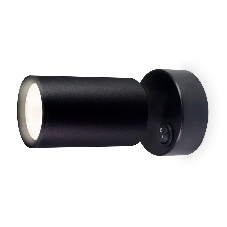 Накладной поворотный спот с выключателем Ambrella light TA1292 BK черный GU10 max 12W 87*55*138