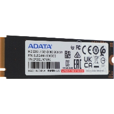 Накопитель SSD ADATA LEGEND 860, 2Tb, PCIe 4.0 x4, M.2 2280, NVMe, R/W 6000/5000, с радиатором