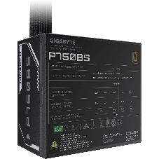 Блок питания GIGABYTE GP-P750BS, 750Вт, 80+ Bronze, 120мм, немодульный, черный