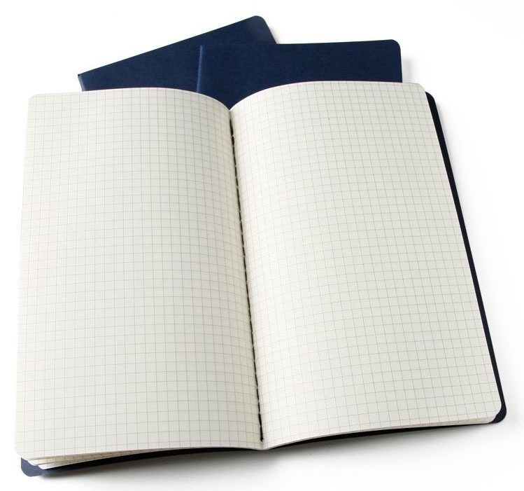 Блокнот Moleskine CAHIER JOURNAL LARGE 130х210мм, обложка картон, 80 страниц, клетка, черный (3шт)