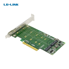 Переходник Lr-Link LRNV95N8 PCIe x8 to 2-Port M.2 NVMe Adapter, Supports 2*M.2 NVMe SSD for 2230, 2242, 2260,2280 and 22110 мм
