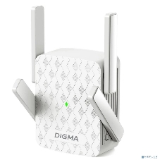 Повторитель беспроводного сигнала Digma D-WR310 (D-WR310V2) N300 Wi-Fi белый