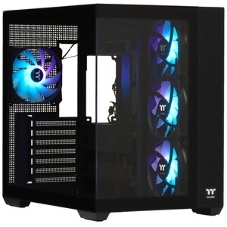 Компьютерный корпус Thermaltake View 380 TG ARGb черный без БП ATX 6x120мм 2x140мм 1x200мм 2xUSB3.0 audio bott PSU
