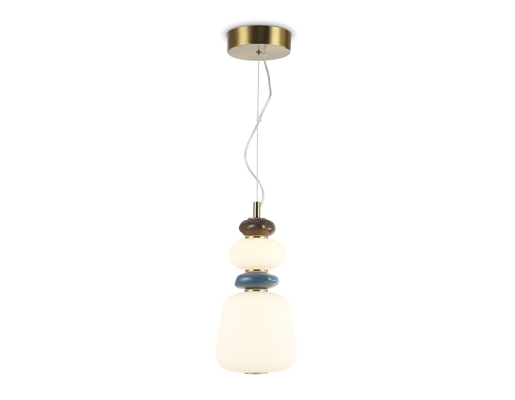 Светильник Ambrella light LH53162 SB/WH бронза/белый 12W 3000K D170*1510