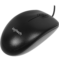 Мышь проводная Logitech M100/100R DARK/GREY (темно-серая/черная), 1000 dpi, USB, кнопки - 3