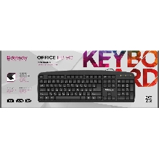 Клавиатура проводная Defender Office HB-910 RU, USB, черный