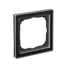 Systeme Electric ArtGallery Pure Матовое органическое стекло Черный Рамка 1-ая