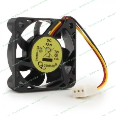 Вентилятор для корпуса Gembird черный, 40 мм, 4000 об/мин, 30 дБ, 3 pin