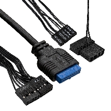 Компьютерный корпус Minitower ExeGate mEVO-7807 (mATX, без БП, 1хUSB+1хUSB 3.0, черный 1x12см с RGb подсветкой)
