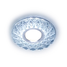 Встраиваемый точечный светильник Ambrella light S375 CL/FR прозрачный/матовый GU5.3+3W(LED WHITE) D120*25 Встраиваемый точечный светильник Ambrella light S375 CL/FR прозрачный/матовый GU5.3+3W(LED WHITE) D120*25