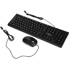 Комплект клавиатура+мышь Defender Triumph C-991 проводной, USB, 1600 DPI, чёрный
