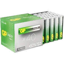 Алкалиновые батарейки GP Super Alkaline G-Tech 24А ААA - 40 шт. в пленке