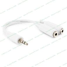 Кабель-разветвитель аудио сигнала Gembird (переходника для наушников) белый
