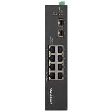 Коммутатор Hikvision DS-3T0510HP-E/HS, 8×1 Гбит/с PoE + 2×1 Гбит/с SFP, неуправляемый