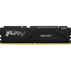 Оперативная память Kingston Fury Beast, DDR5, 32GB (1x32GB), 5200MHz, CL40, DIMM, радиатор, черный