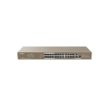 Коммутатор мегабитный неуправляемый PoE с 26 портами Tenda F1126P-24-250W Коммутатор мегабитный неуправляемый PoE с 26 портами Tenda F1126P-24-250W