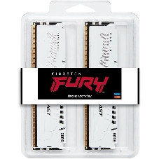 Оперативная память Kingston Fury Beast, DDR5, 64Gb (2x32 GB), 5600 MHz, CL36, DIMM, радиатор, белый