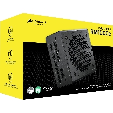 Блоки питания/ Power Supply Corsair RM1000e, Model RPS0217, 1000W 80+ Gold (ATX, 3.1, PCIe 5.1, Full modular, 1x24(20+4)pin, 2xEPS/ATX 12V 8-pin (4+4), 1x12V-2x6(12+4)pin, 2x12V-2x6 to Dual 8-Pin(6+2), 1xPCIe 8-Pin(6+2), 4xSATA (4 Straight SATA), 4xSATA / PATA (2 Straight SATA) (2 Straight PATA), Active, 120x120mm, 150x140x86mm, APFC, Power cable-EU, black)