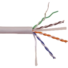 Кабель информационный Lanmaster LAN-6EUTP-HFLT-GY кат.6 UTP 4 пары 23AWG LSZH внутренний 305м серый Кабель информационный Lanmaster LAN-6EUTP-HFLT-GY кат.6 UTP 4 пары 23AWG LSZH внутренний 305м серый