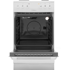 Плита электрическая Hansa FCEW54120 белый, конфорок 4 шт, духовка 62 л, 50 см x 85 см x 60 см