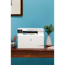 МФУ лазерное HP Color LaserJet Pro MFP M182n (7KW54A), A4, цветной, печ. до 16 стр/мин., 600 x 600 dpi (печать) 1200x1200dpi (скан.), USB, RJ-45, Air Print, Mopria