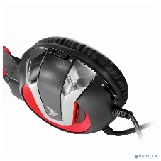 Гарнитура Crown CMGH-3000 чёрный/красный, проводная, подсветка