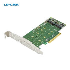 Переходник Lr-Link LRNV95N8 PCIe x8 to 2-Port M.2 NVMe Adapter, Supports 2*M.2 NVMe SSD for 2230, 2242, 2260,2280 and 22110 мм