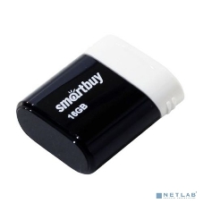 Флешка USB SmartBuy LARA black (SB16GBLARA-K), 16Gb, USB 2.0, R/W 15/5, черный/белый