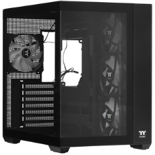 Компьютерный корпус Thermaltake View 380 TG ARGb черный без БП ATX 6x120мм 2x140мм 1x200мм 2xUSB3.0 audio bott PSU