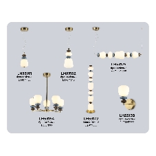 Светильник Ambrella light LH53162 SB/WH бронза/белый 12W 3000K D170*1510