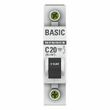 Выключатель автоматический EKF mcb4729-1-20C 1P 20А (C) 4,5кА ВА 47-29 EKF Basic