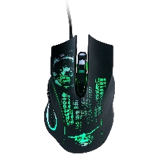 Мышь проводная Qumo Gremlin M37 черный, 3200 dpi, USB, кнопки - 6