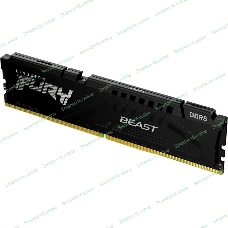 Оперативная память Kingston Fury Beast, DDR5, 32GB (1x32GB), 5200MHz, CL40, DIMM, радиатор, черный