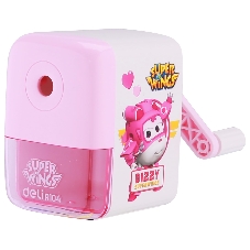 Точилка для карандашей механическая Deli ER10409 Super Wings, 1 отверстие, пластик, ассорти