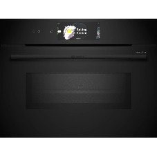 Встраиваемый духовой шкаф Bosch CMG978NB1 Accent line с микроволновой печью и 22 типами нагрева, 45.5x59.5x54.8 см, 45л, дисплей,инвертор,SoftClose и SoftOpen, Bosch Assist, черный. Телескопические направляющие 1 уровень,пиролитическая очистка,многоточечный термощуп PerfectRoast