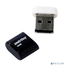 Флешка USB SmartBuy LARA black (SB16GBLARA-K), 16Gb, USB 2.0, R/W 15/5, черный/белый
