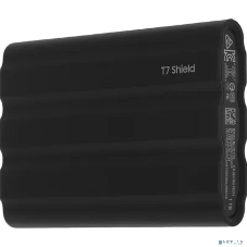 Внешний SSD Samsung T7 Shield, 1TB, USB 3.2 Gen 2 Type-C, R/W 1050/1000, черный