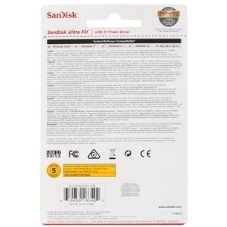 Флешка USB Sandisk CZ430 Ultra Fit (SDCZ430-032G-G46), 32Gb, USB 3.1, R/W 130/40, черный