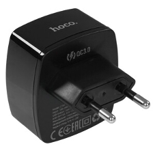 Зарядное устройство Hoco 20Вт, 3А, QC3.0/PD, 1xUSB, 1xType-C, CS71A, черный, коробка