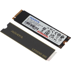 Накопитель SSD ADATA LEGEND 860, 2Tb, PCIe 4.0 x4, M.2 2280, NVMe, R/W 6000/5000, с радиатором