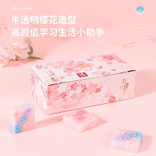 Ластик Deli 71135 35х35х11мм ПВХ, ассорти