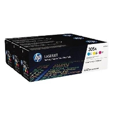 Картридж лазерный набор HP CF370AM № 305A голубой/пурпурный/желтый CLJ M451 (CE411A+CE412A+CE413A)
